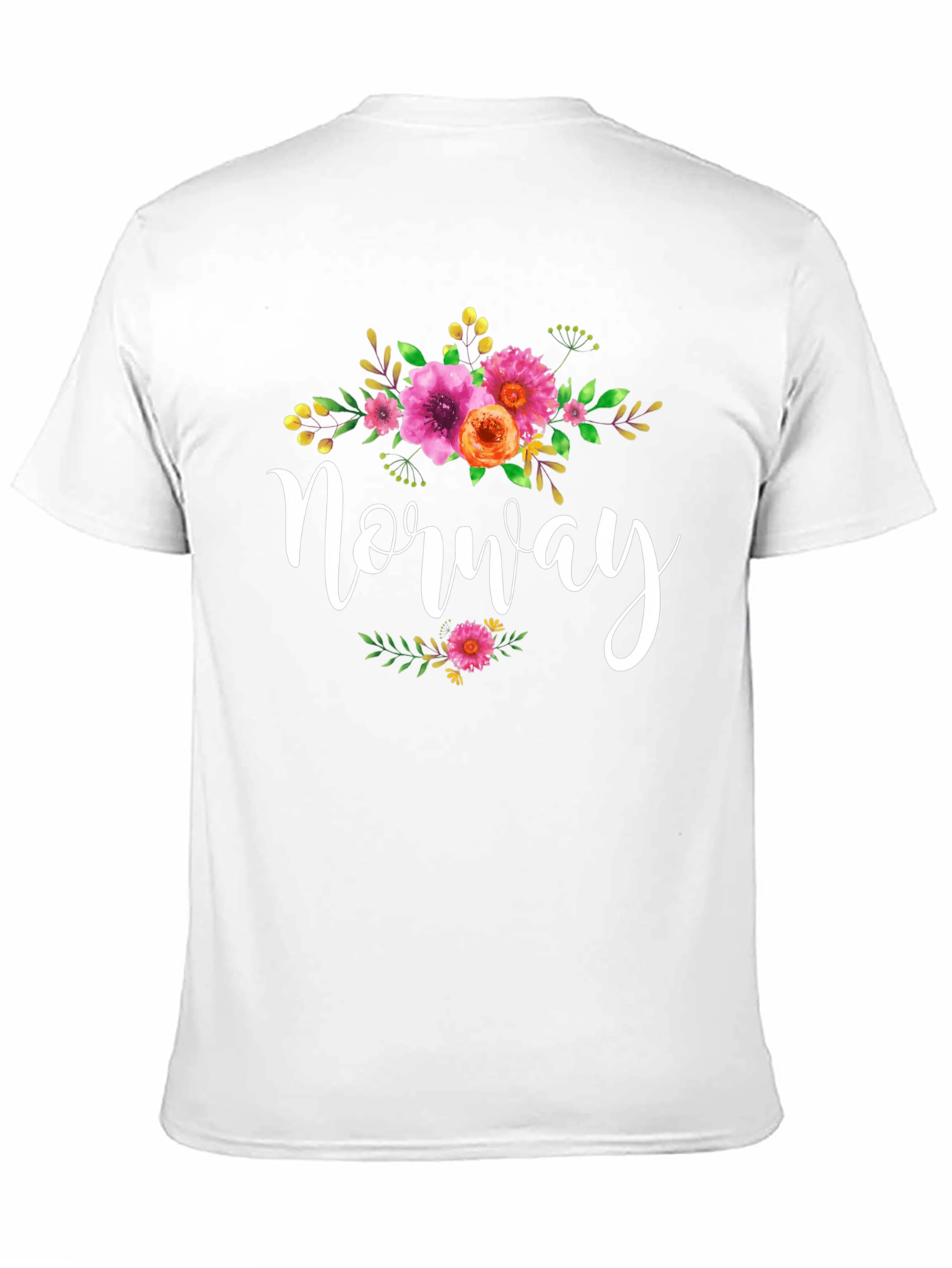Floral Norway Tee - Stylish Travel Shirt
