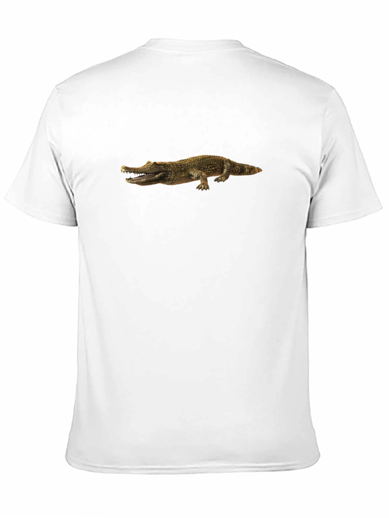 Crocodile Print Black Tee