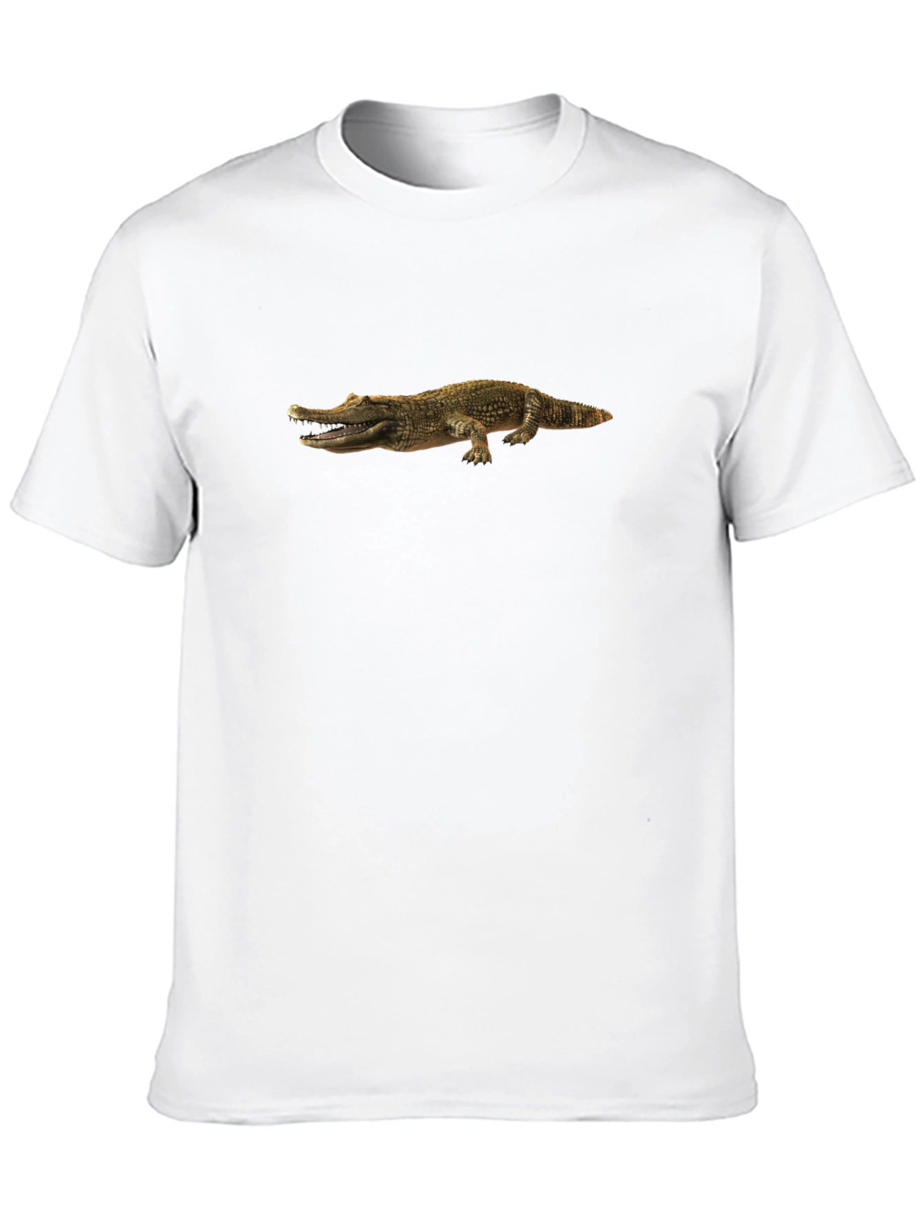 Crocodile Print Black Tee