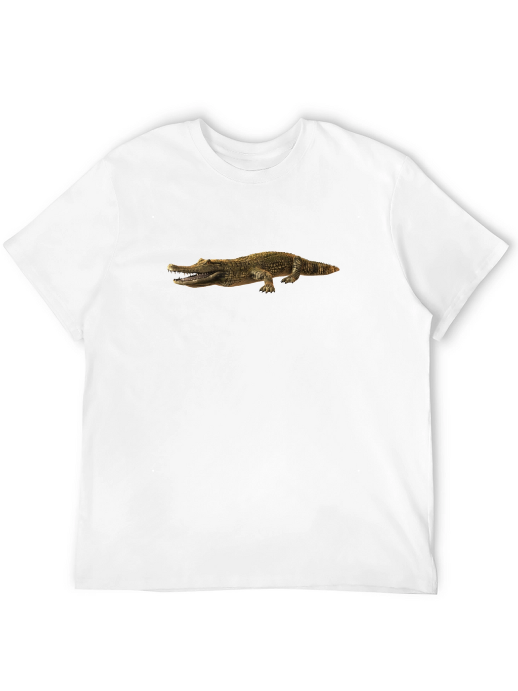 Crocodile Print Black Tee