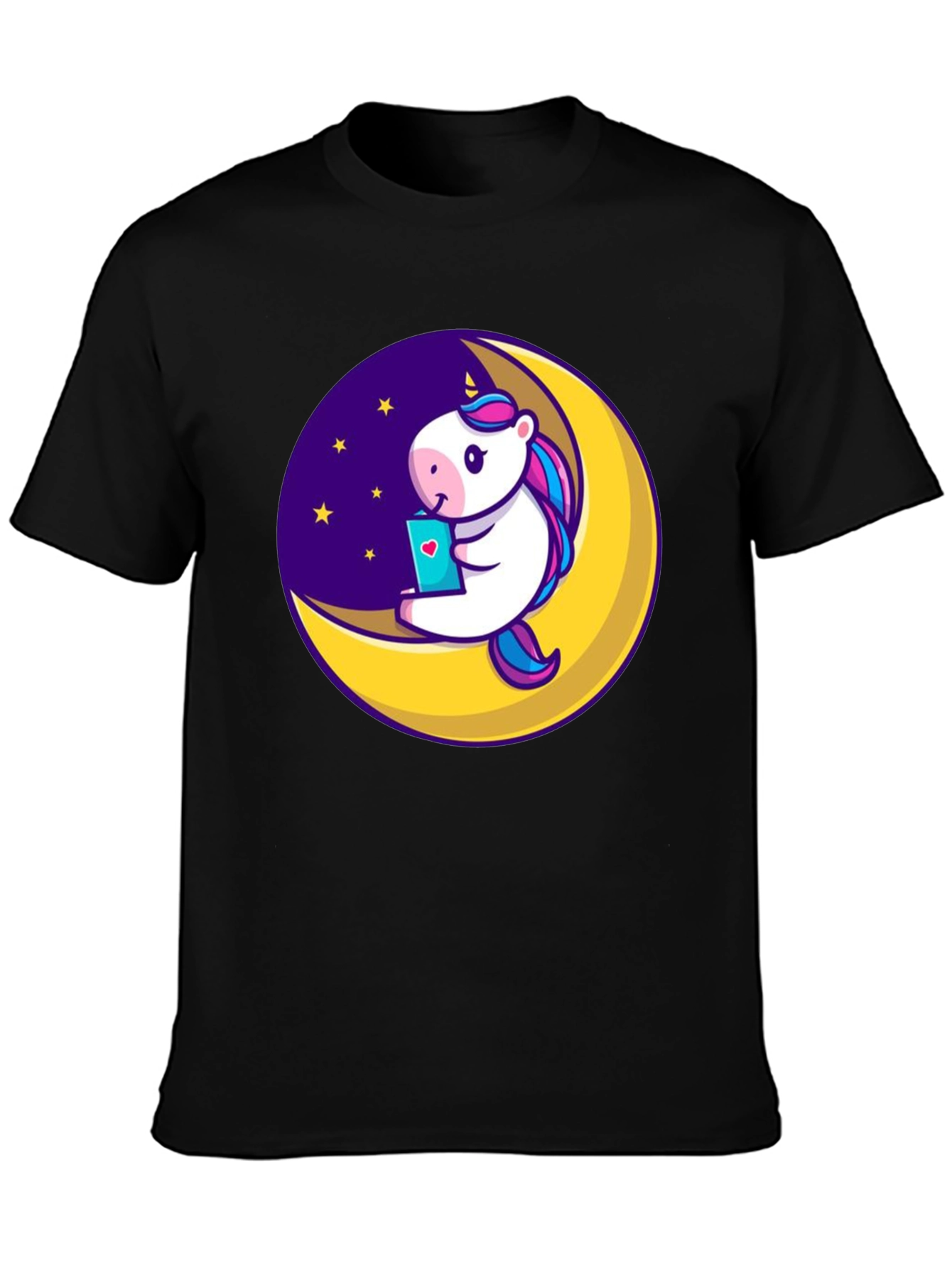 Unicorn Moon T-Shirt - Cute Cartoon Graphic Tee
