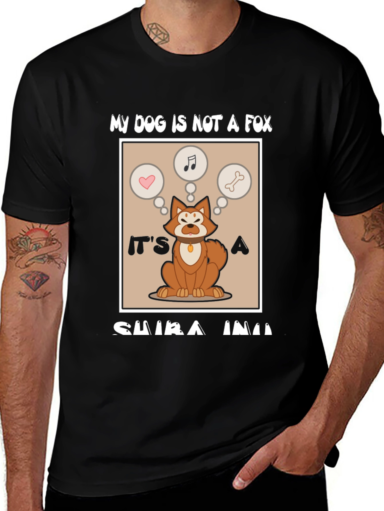 Shiba Inu Dog T-Shirt: My Dog Is Not A Fox