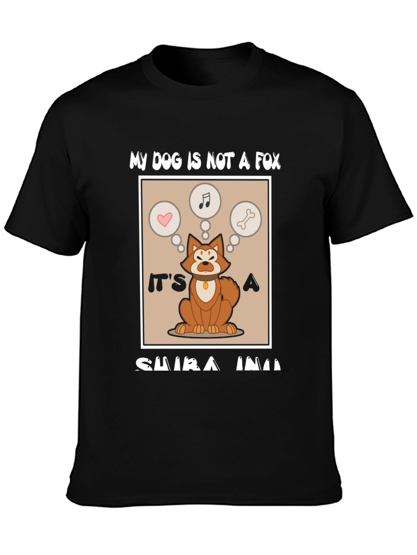 Shiba Inu Dog T-Shirt: My Dog Is Not A Fox