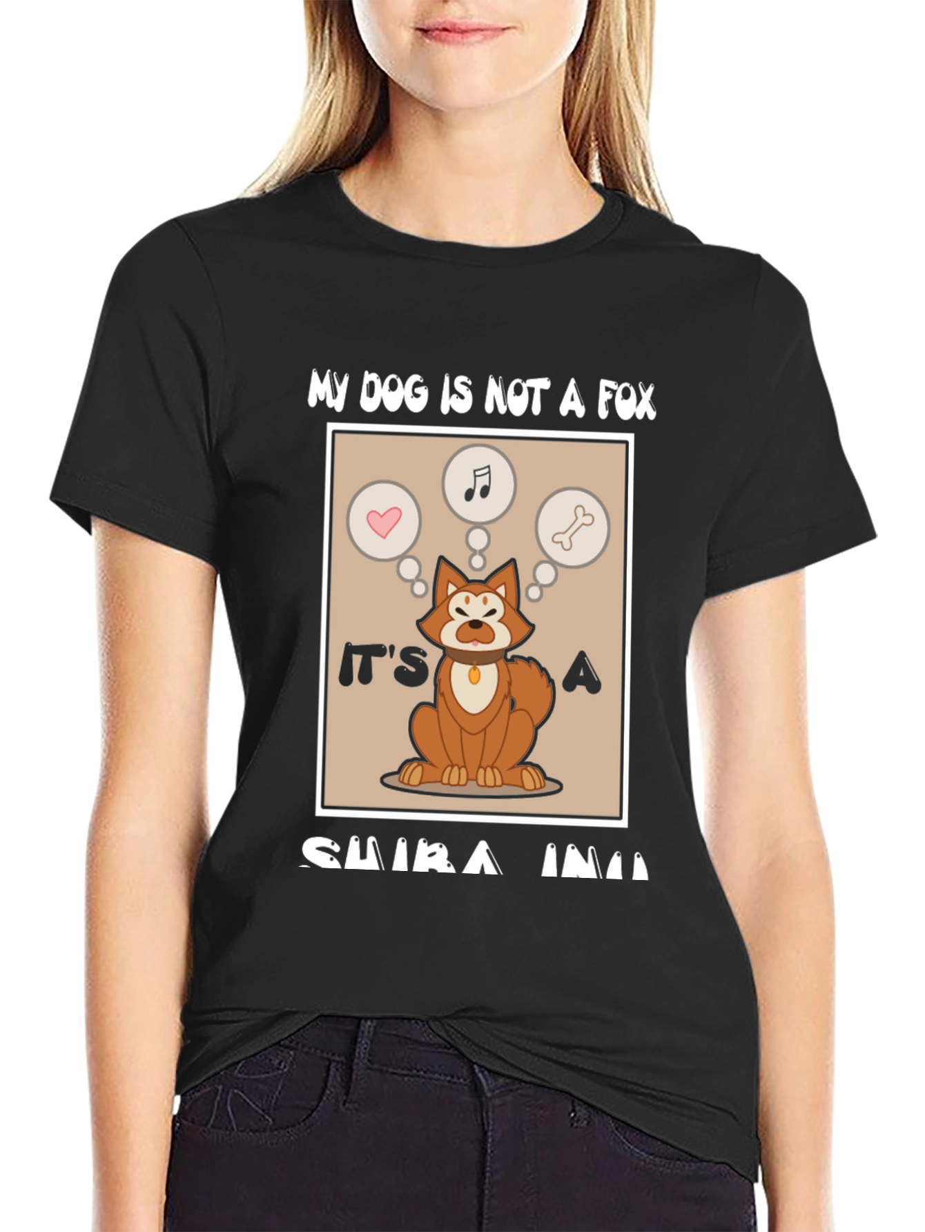 Shiba Inu Dog T-Shirt: My Dog Is Not A Fox