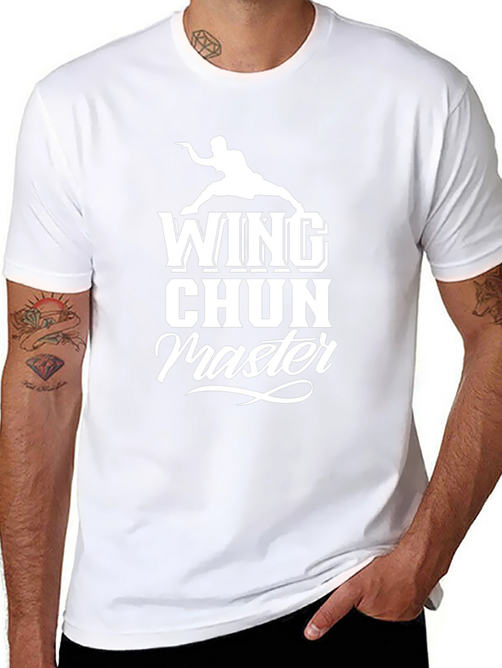 Wing Chun Master Black Graphic Tee