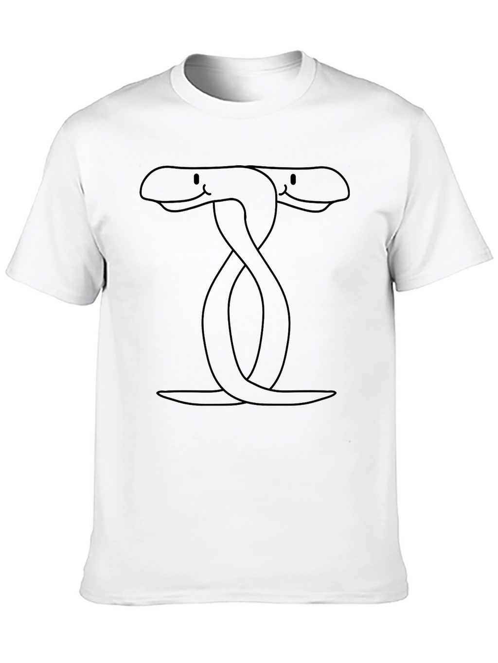 Two-Headed Snake Graphic Tee - Black