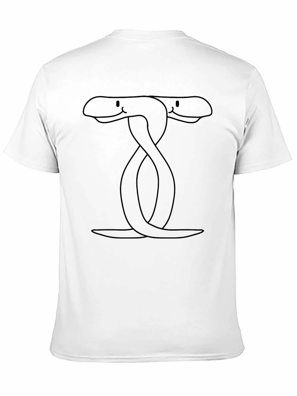 Two-Headed Snake Graphic Tee - Black