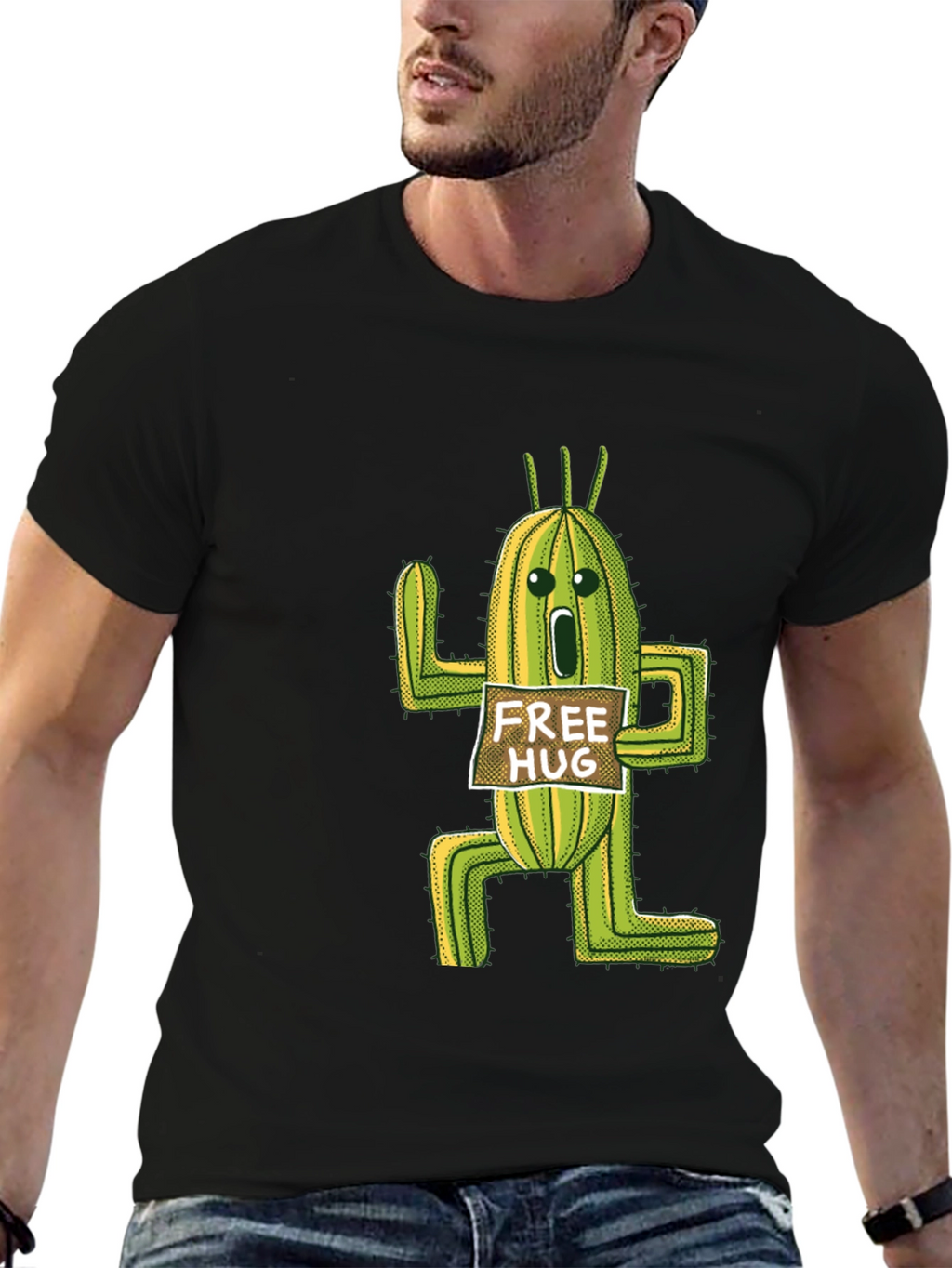 Cactus Free Hug T-Shirt - Funny Graphic Tee