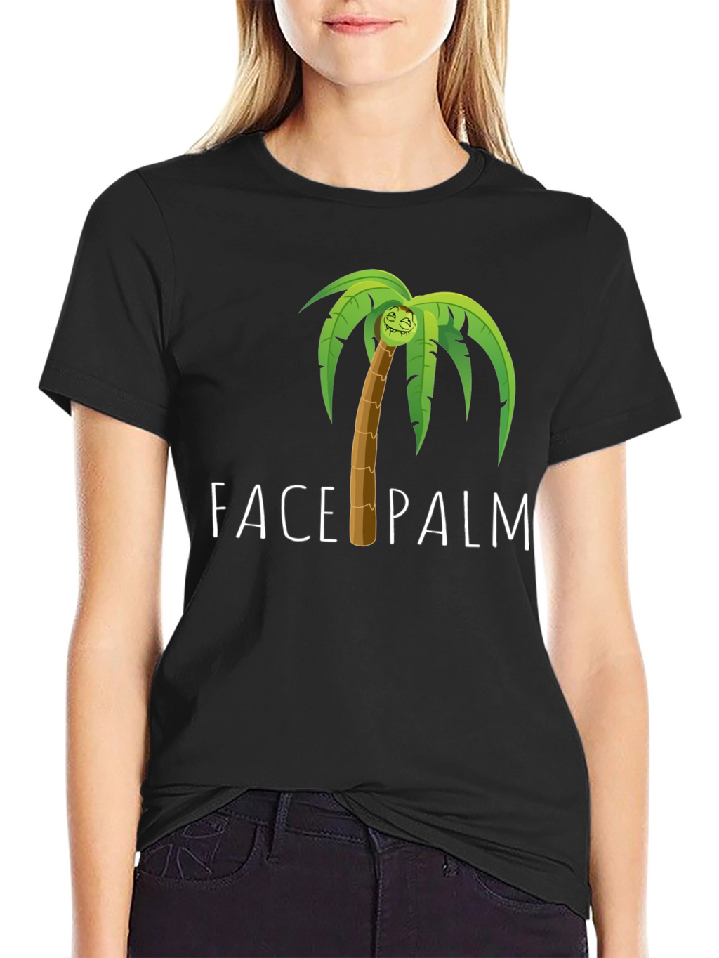 Face Palm Graphic Tee - Humorous Novelty T-Shirt