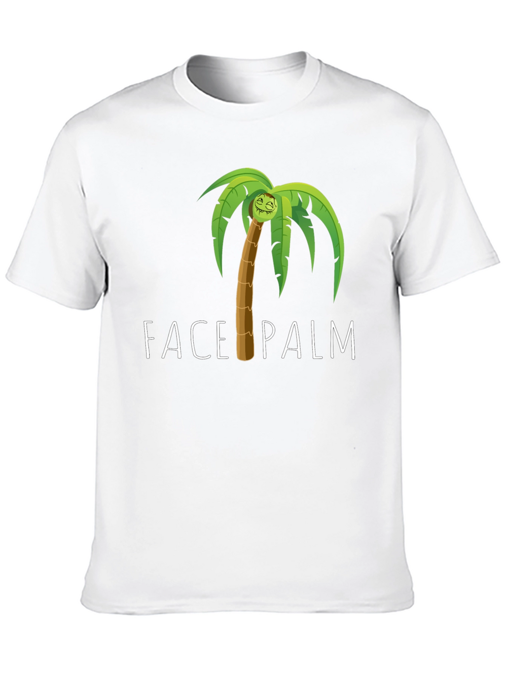 Face Palm Graphic Tee - Humorous Novelty T-Shirt