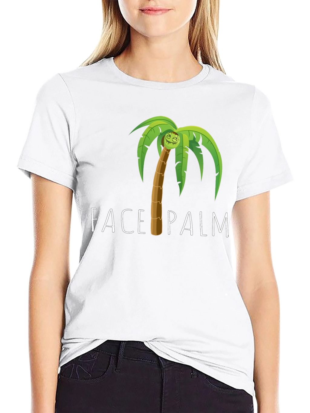 Face Palm Graphic Tee - Humorous Novelty T-Shirt