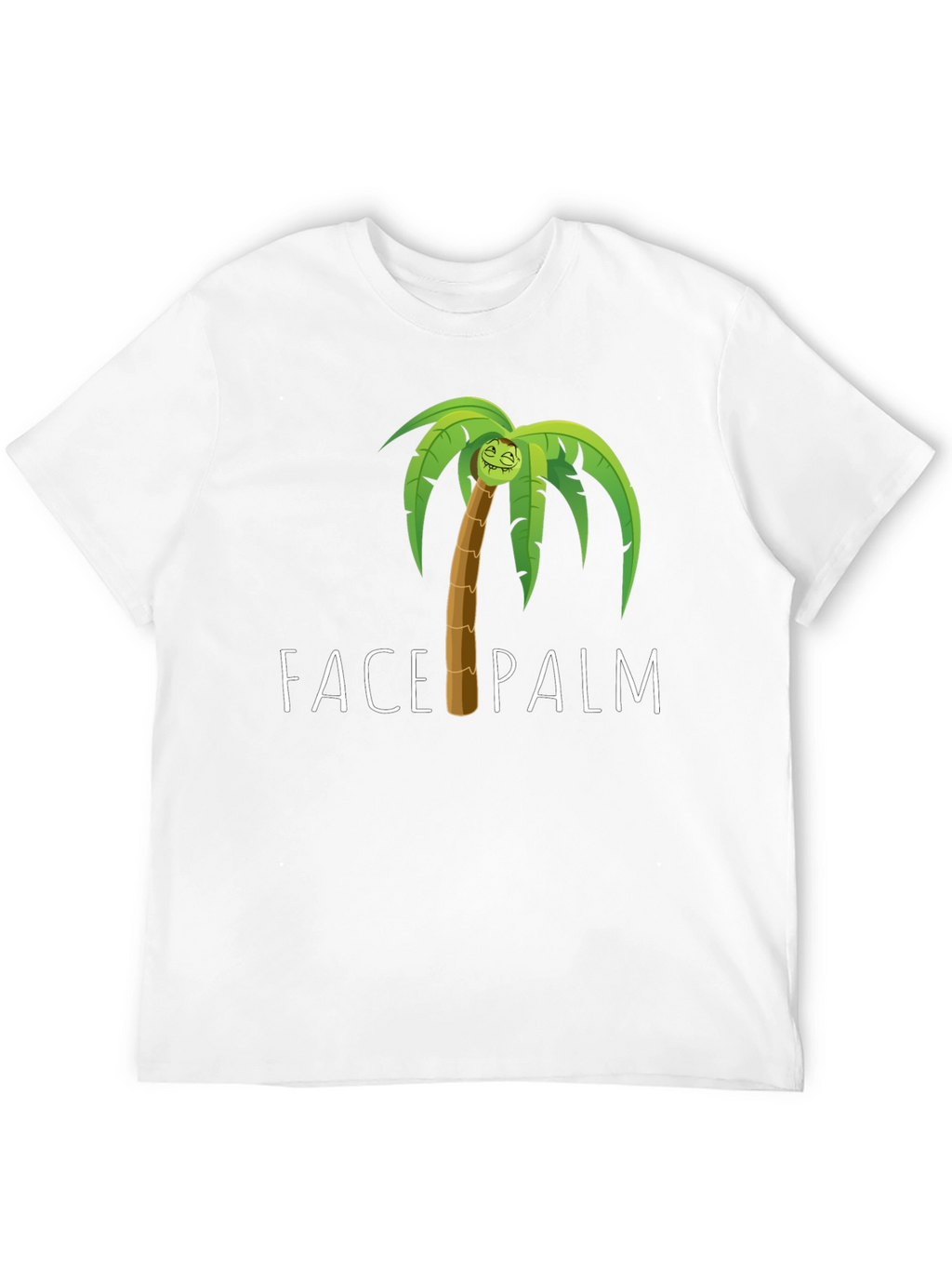Face Palm Graphic Tee - Humorous Novelty T-Shirt