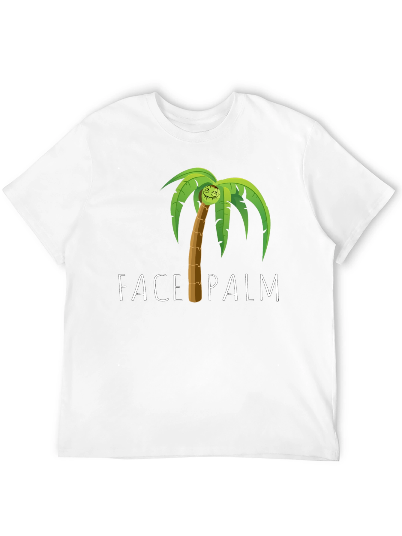 Face Palm Graphic Tee - Humorous Novelty T-Shirt