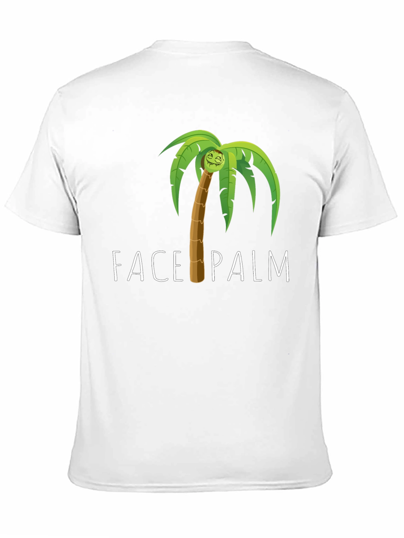 Face Palm Graphic Tee - Humorous Novelty T-Shirt