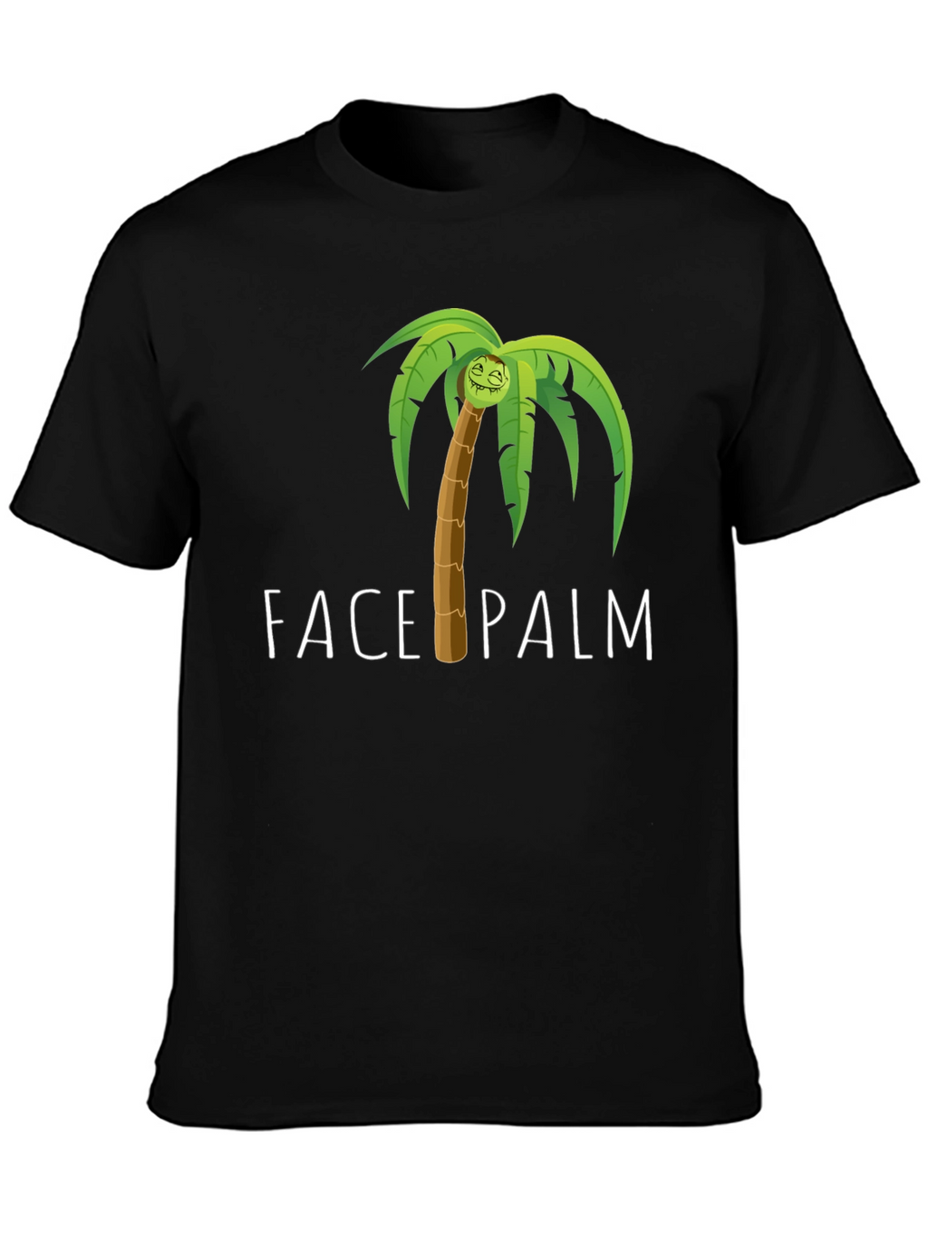 Face Palm Graphic Tee - Humorous Novelty T-Shirt