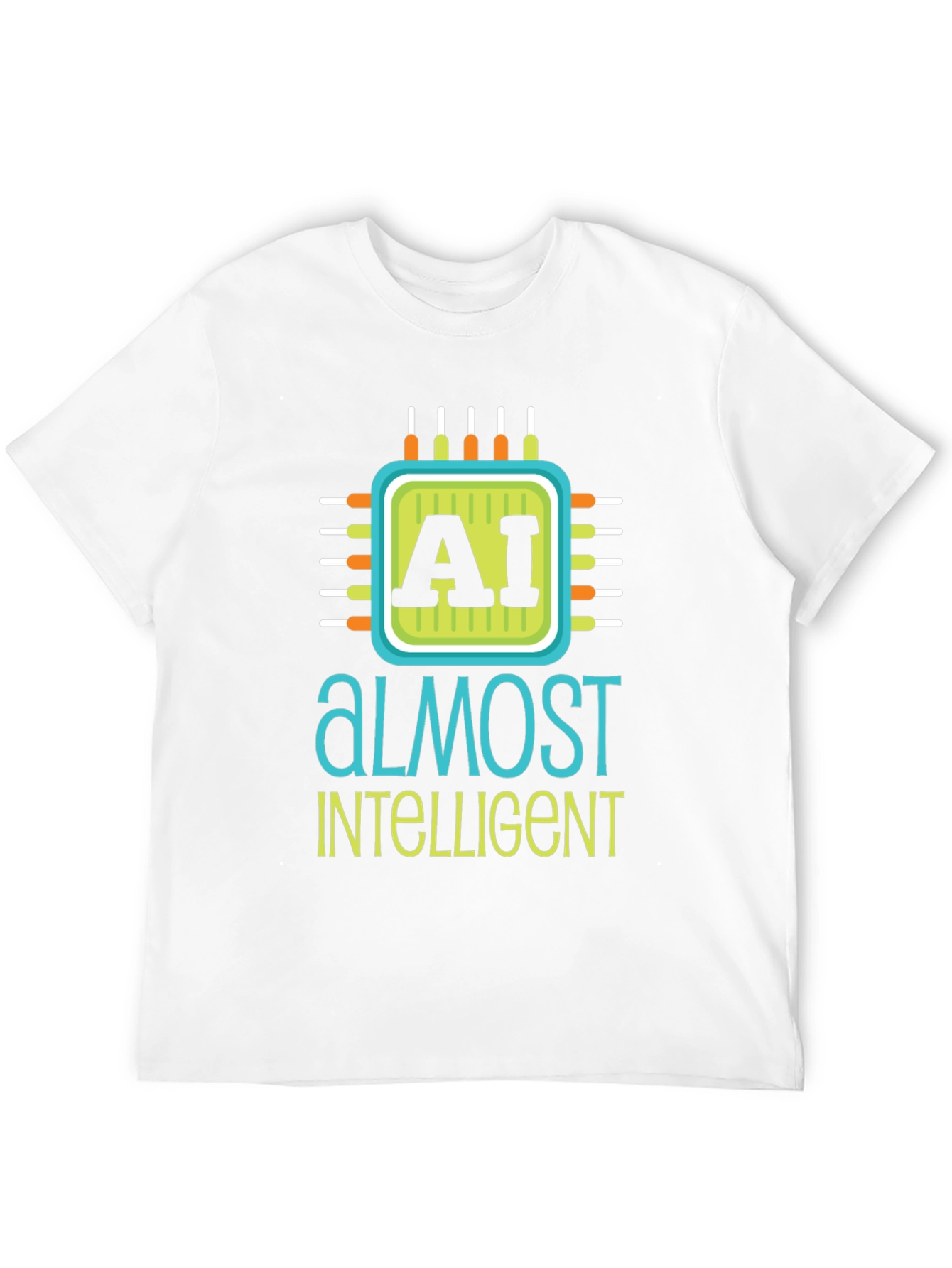 AI Almost Intelligent Black Graphic T-Shirt