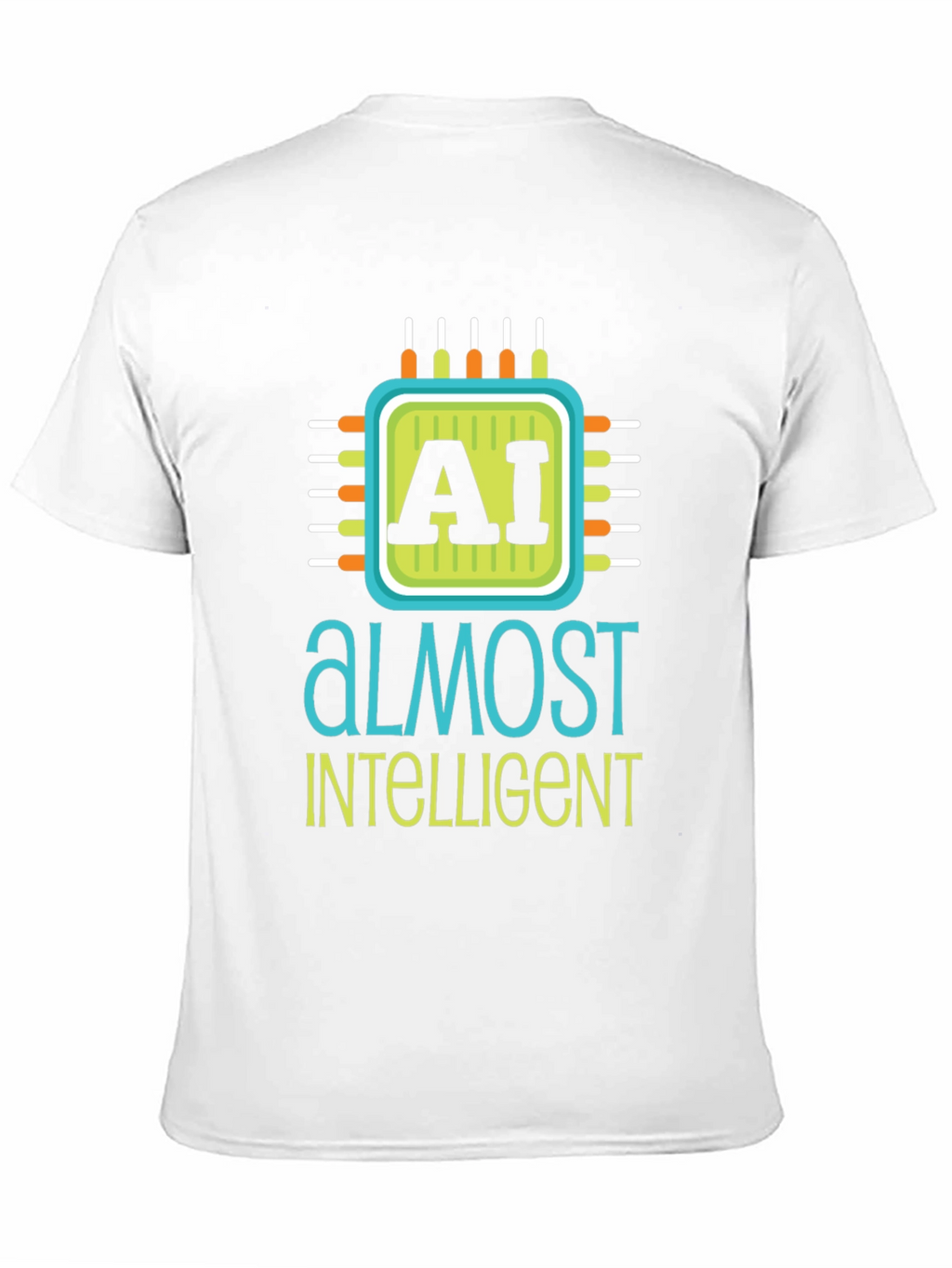 AI Almost Intelligent Black Graphic T-Shirt