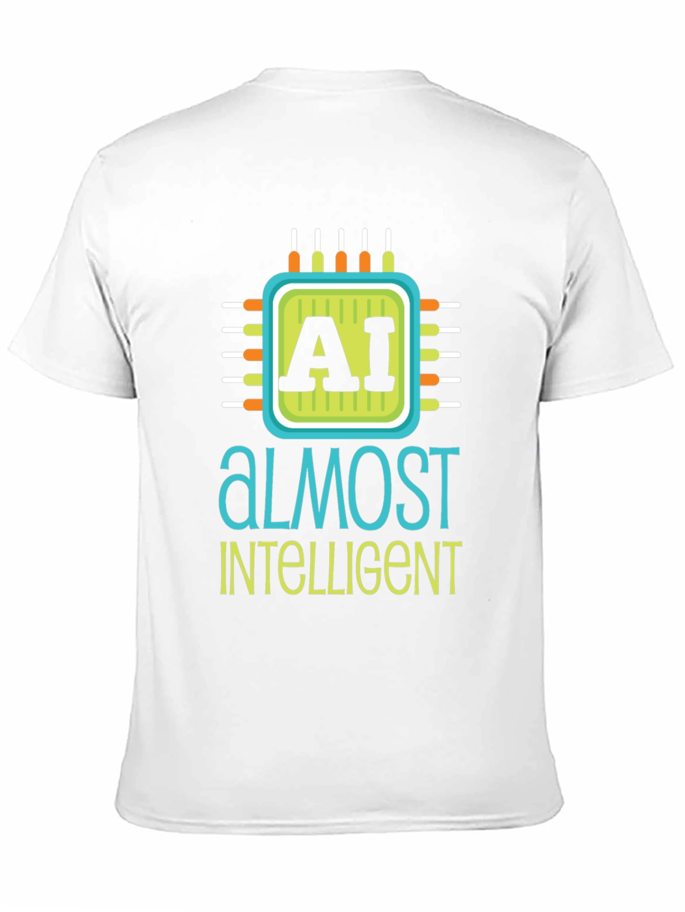 AI Almost Intelligent Black Graphic T-Shirt