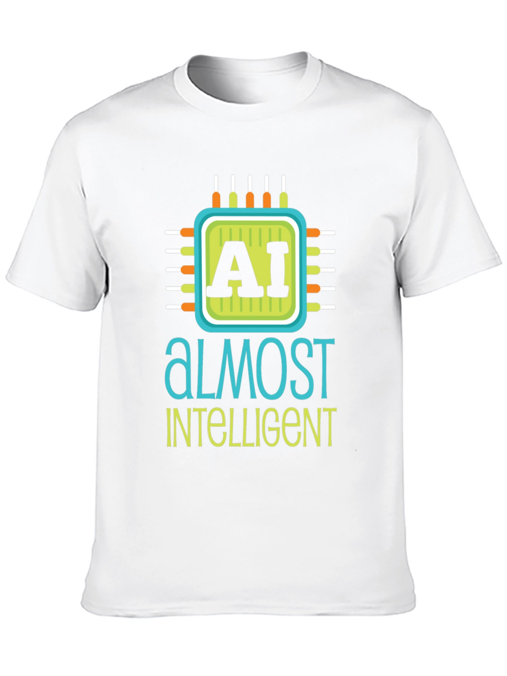 AI Almost Intelligent Black Graphic T-Shirt