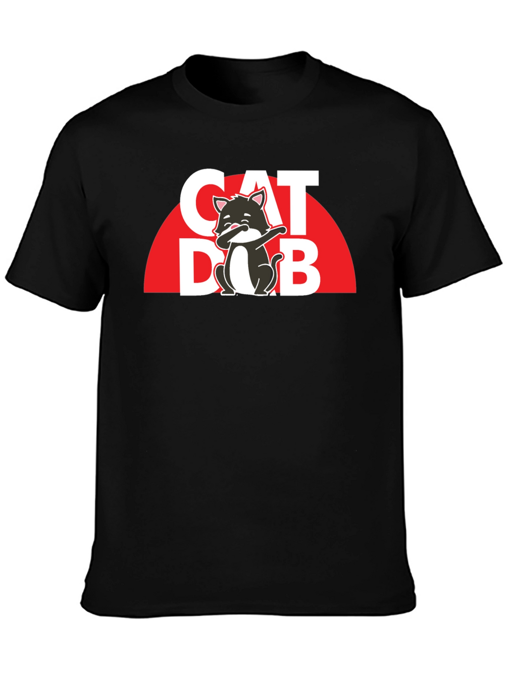 Cat Dab T-Shirt - Trendy Graphic Tee