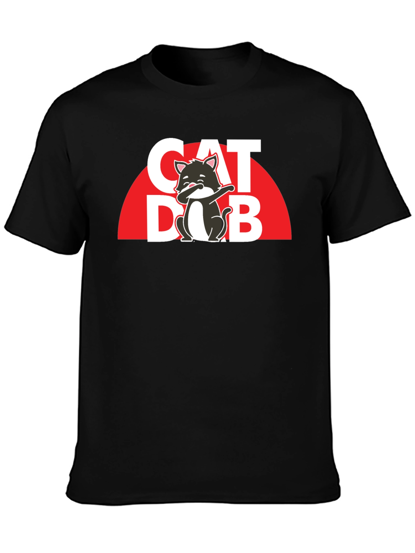 Cat Dab T-Shirt - Trendy Graphic Tee