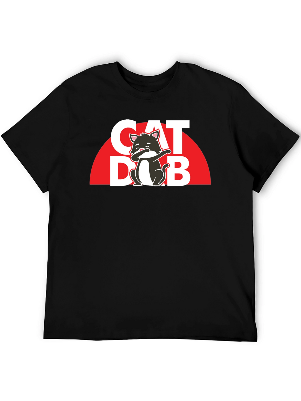 Cat Dab T-Shirt - Trendy Graphic Tee