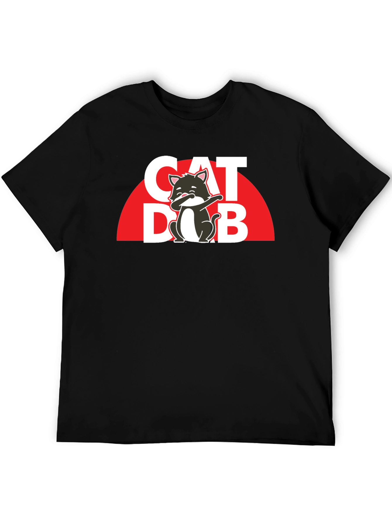 Cat Dab T-Shirt - Trendy Graphic Tee