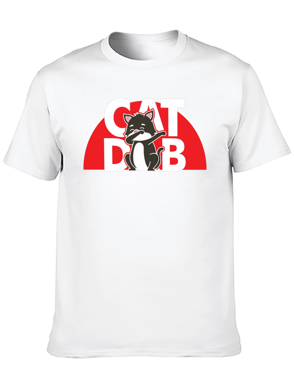 Cat Dab T-Shirt - Trendy Graphic Tee