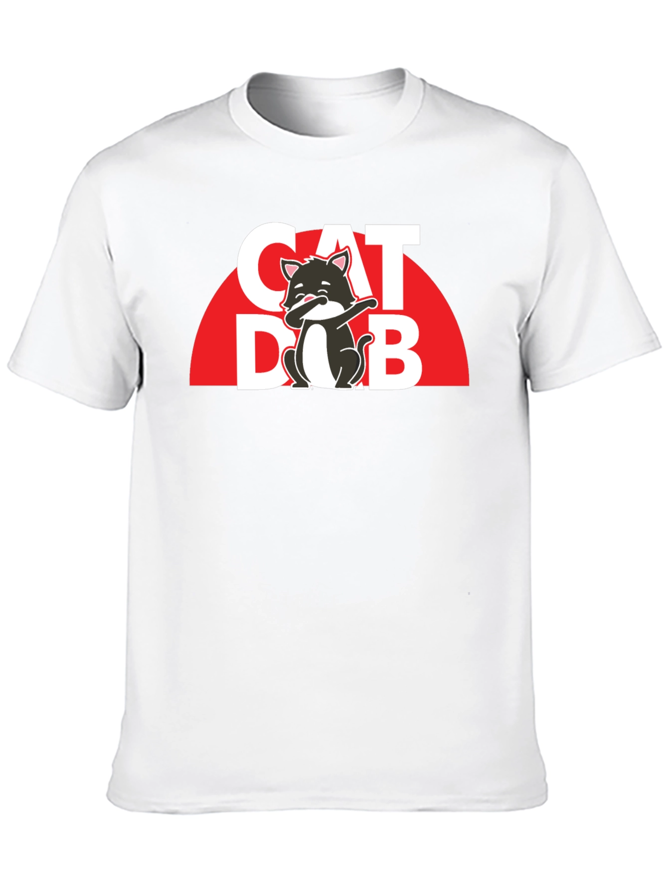 Cat Dab T-Shirt - Trendy Graphic Tee