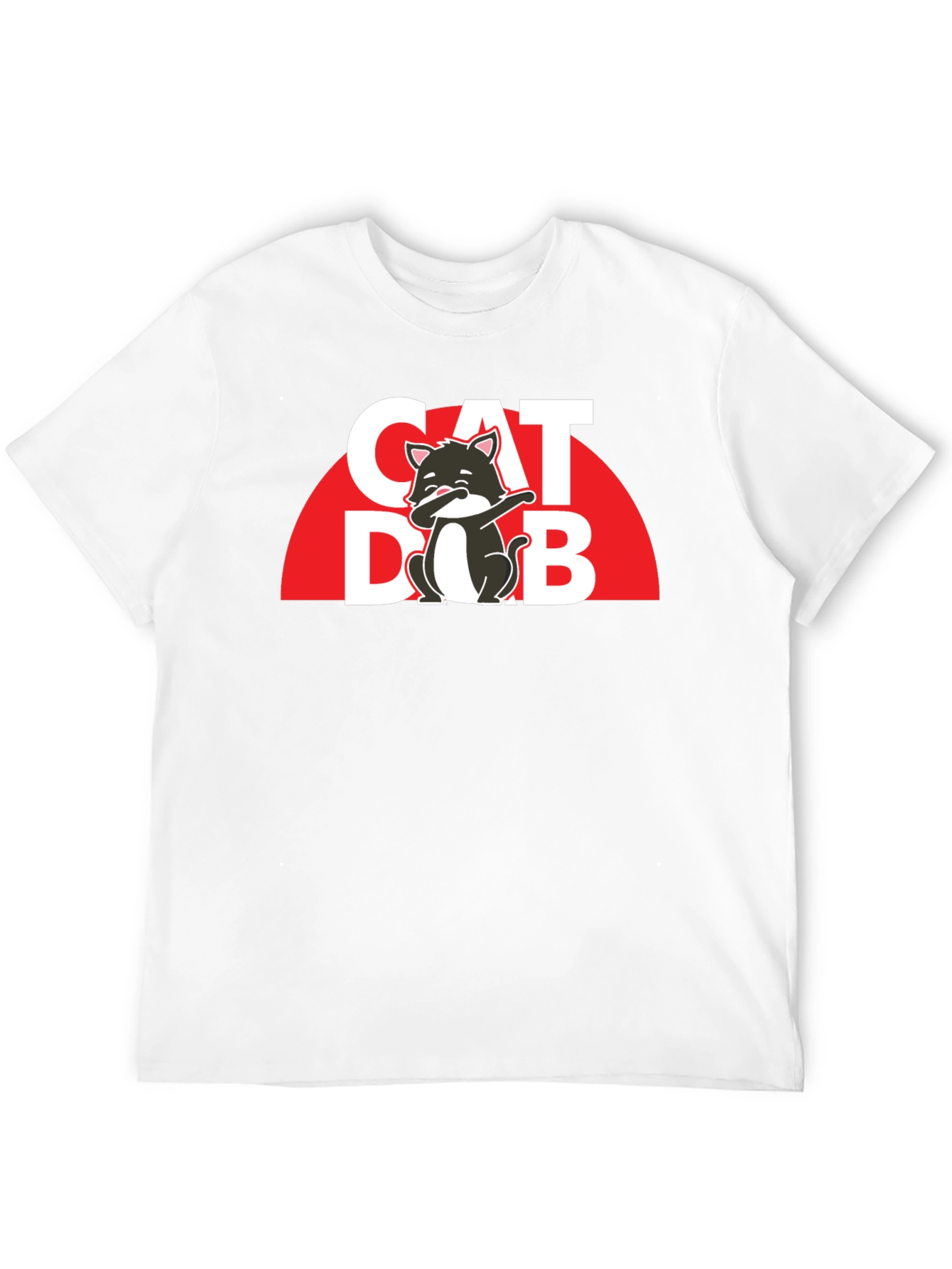 Cat Dab T-Shirt - Trendy Graphic Tee