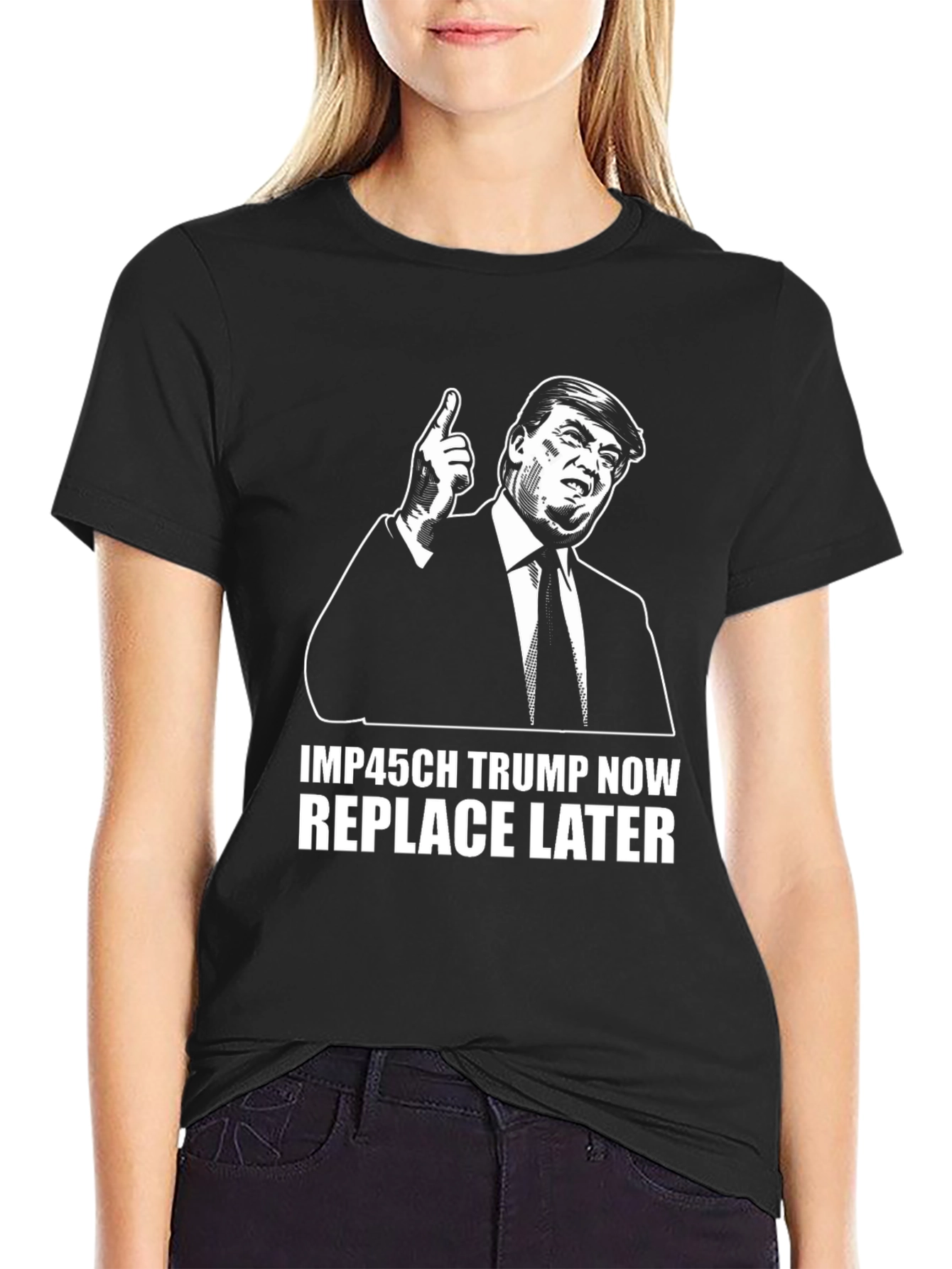 Trump Impeach Now T-Shirt Funny Political Tee