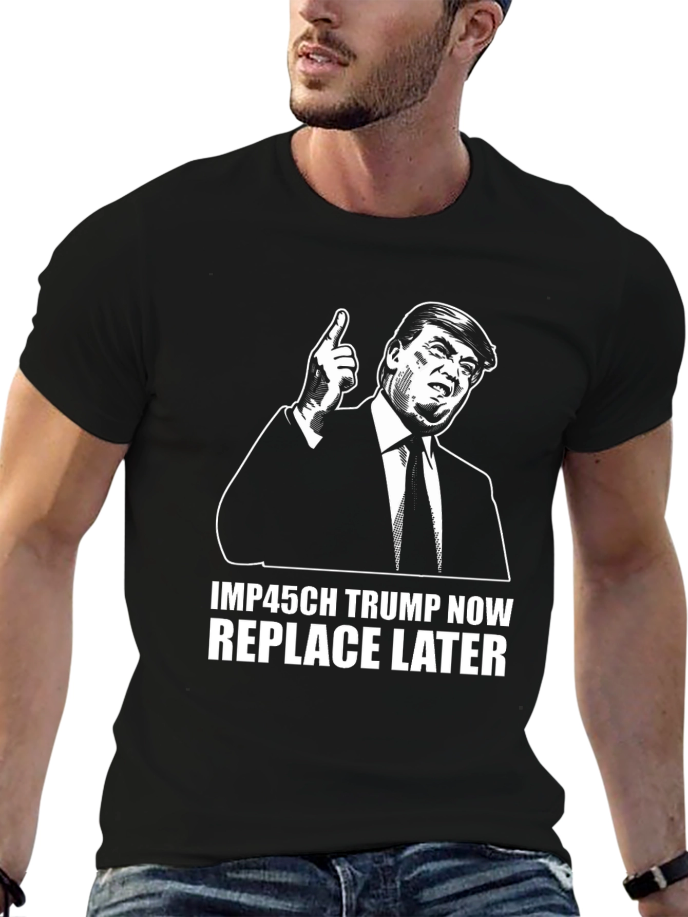 Trump Impeach Now T-Shirt Funny Political Tee