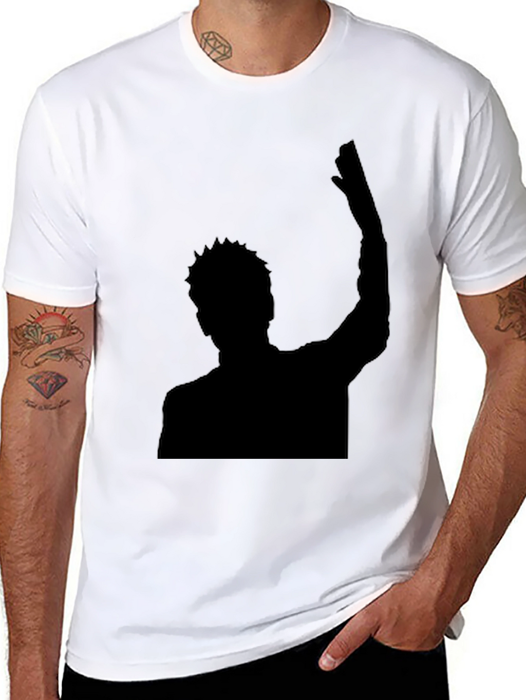 Silhouette Graphic Black T-Shirt - Menswear
