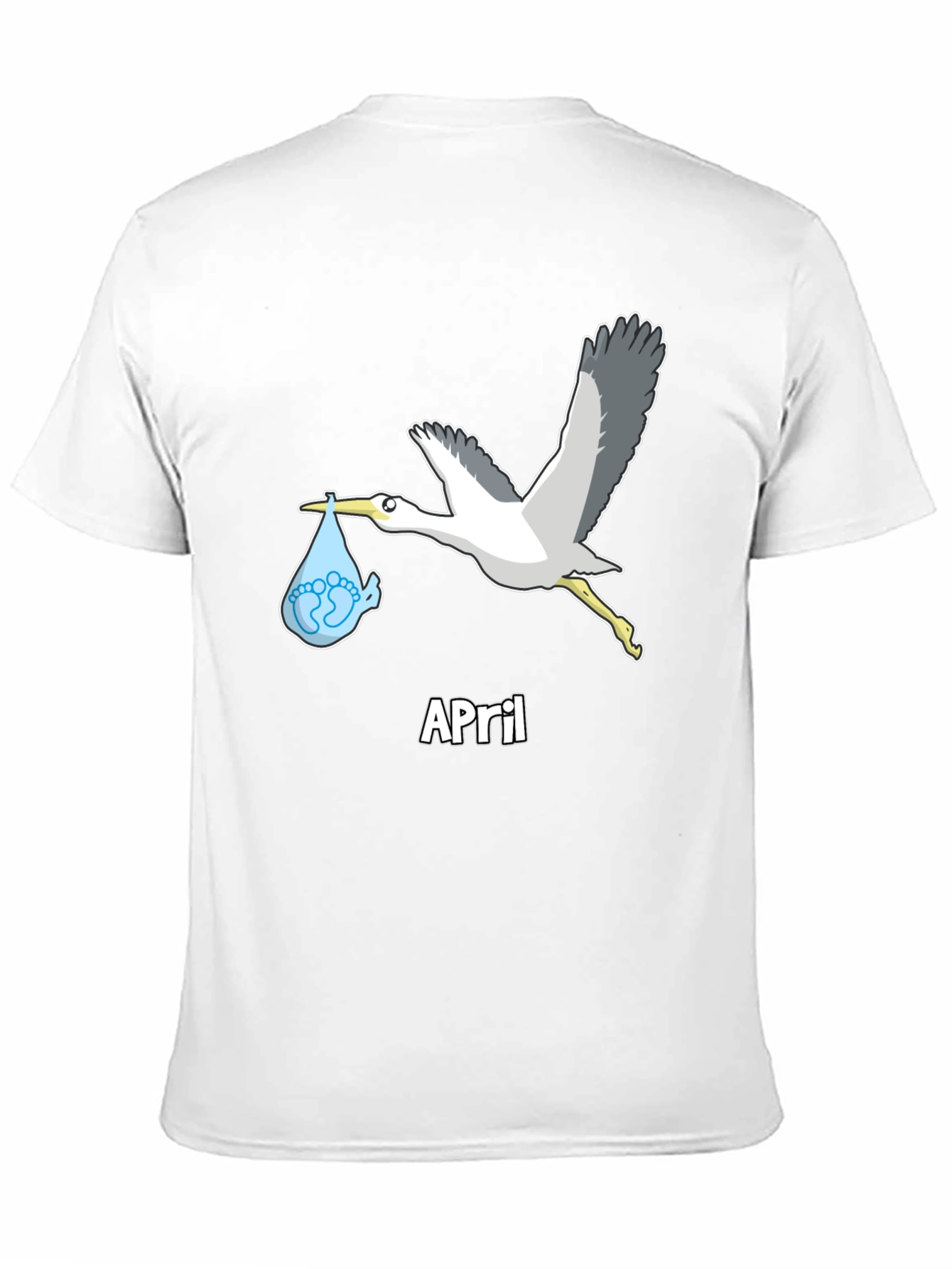 April Baby Stork Unisex T-Shirt