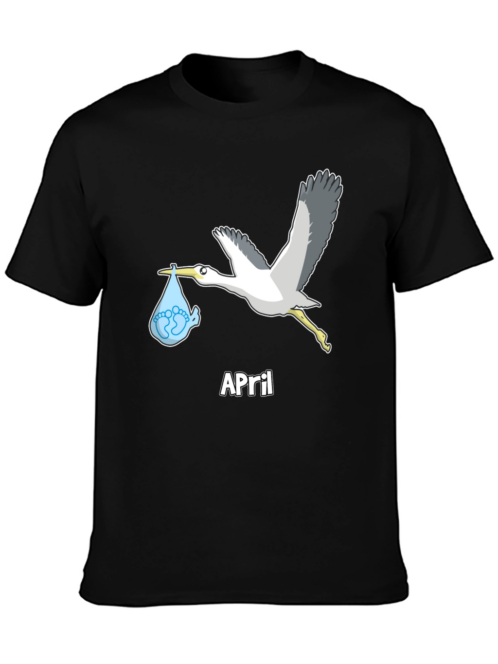 April Baby Stork Unisex T-Shirt