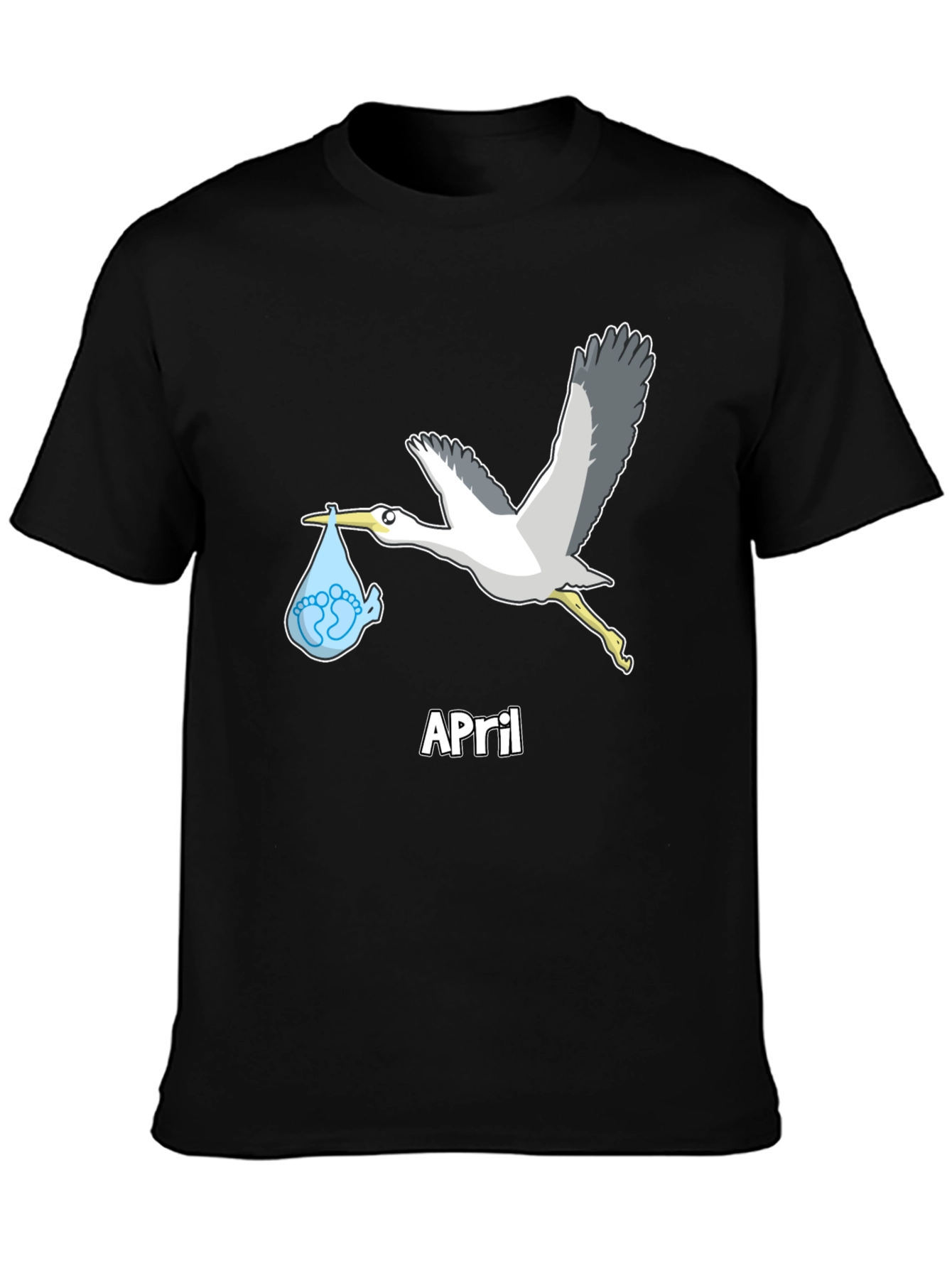 April Baby Stork Unisex T-Shirt