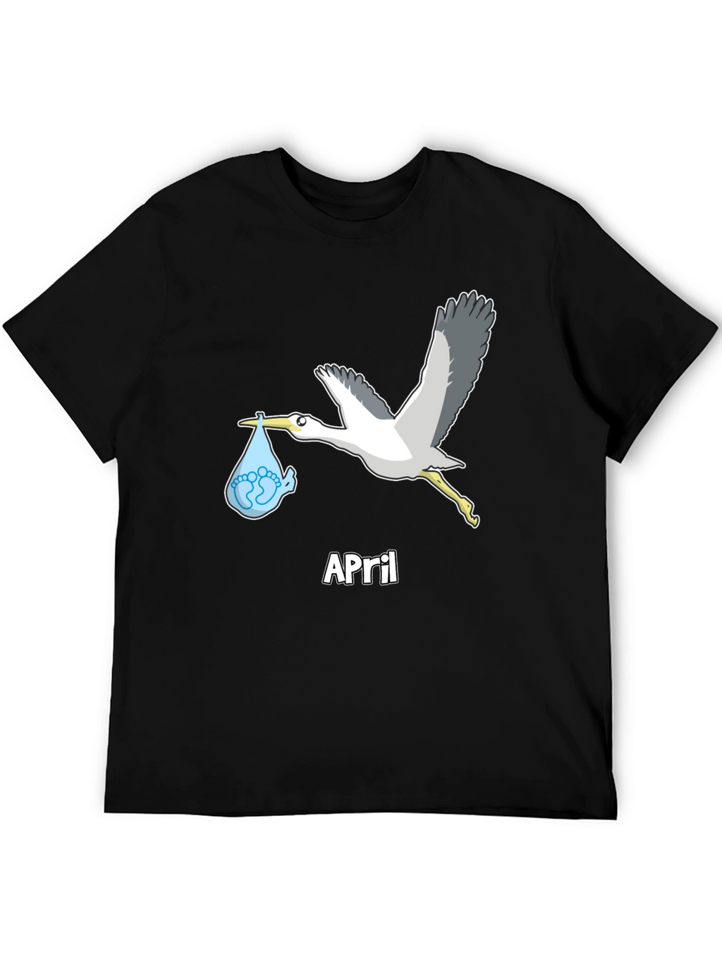 April Baby Stork Unisex T-Shirt