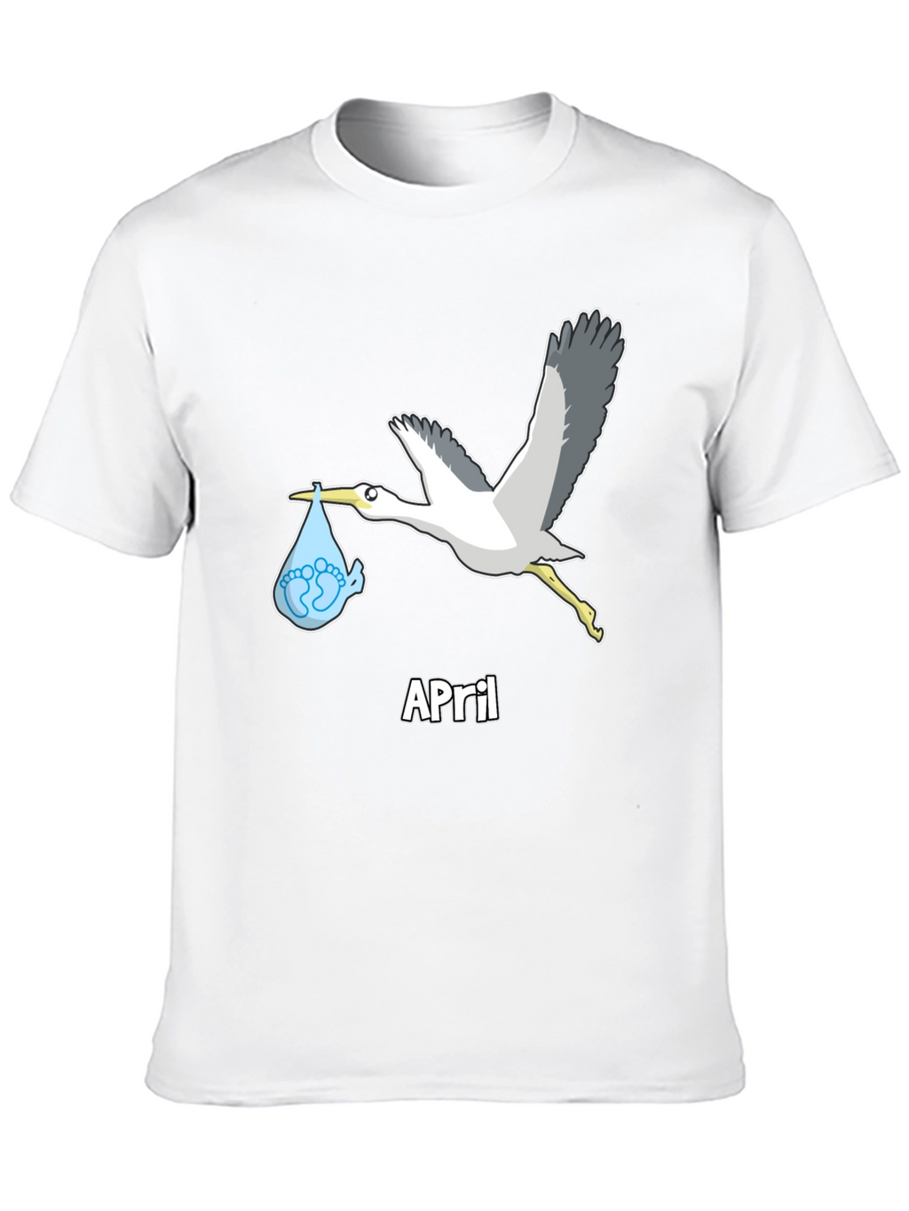 April Baby Stork Unisex T-Shirt
