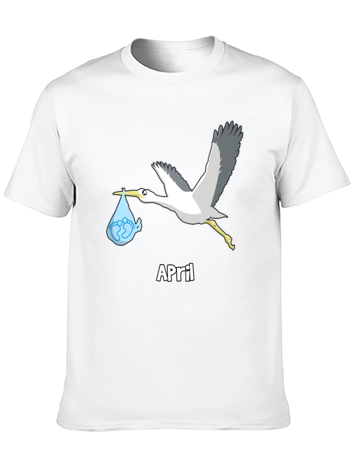 April Baby Stork Unisex T-Shirt