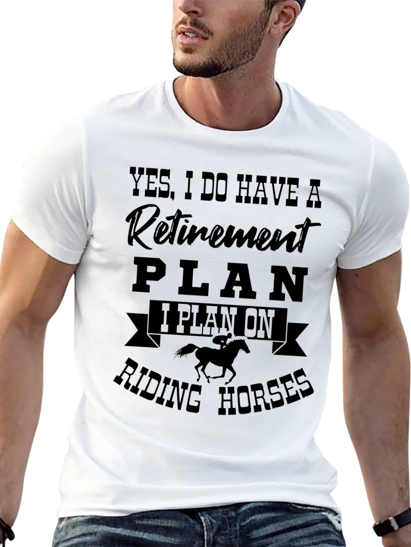 Retirement Plan Horse Riding T-Shirt