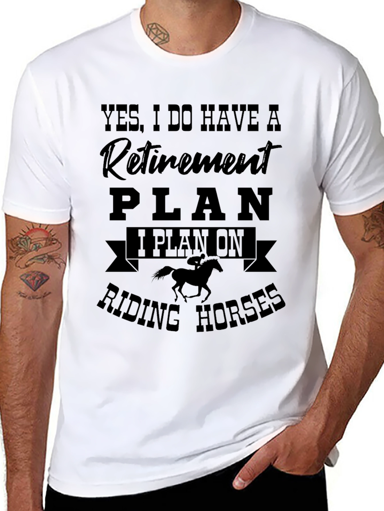 Retirement Plan Horse Riding T-Shirt