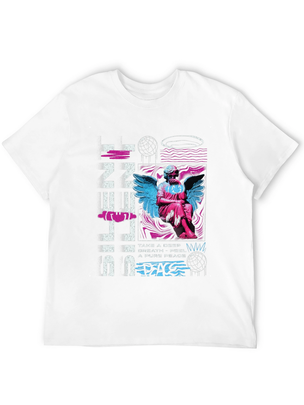 Silent Peace T-Shirt: Angel Graphic Tee