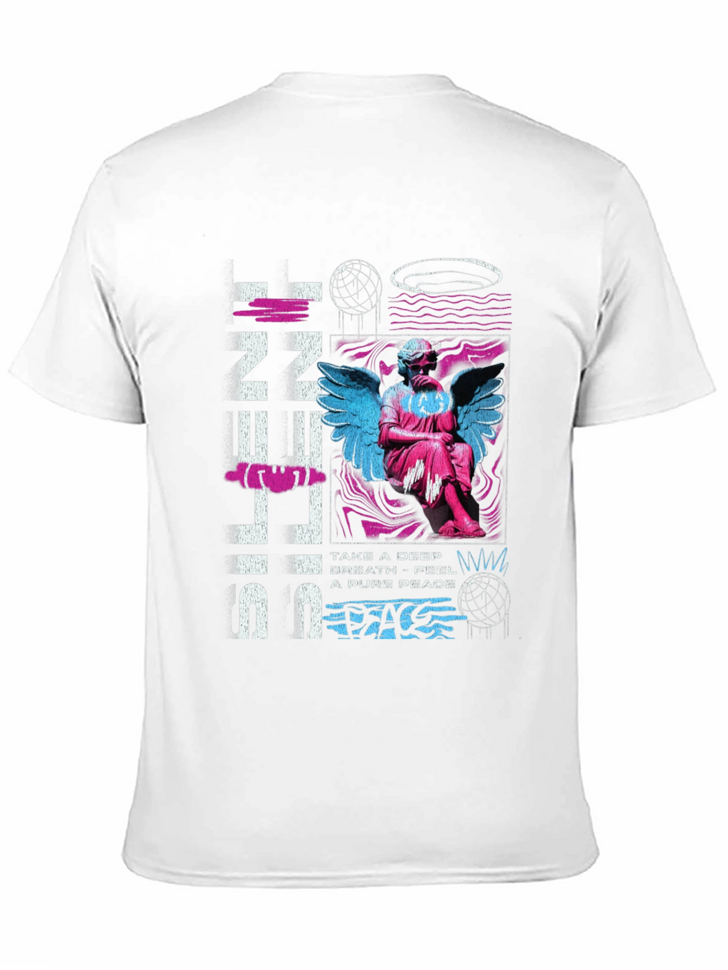 Silent Peace T-Shirt: Angel Graphic Tee