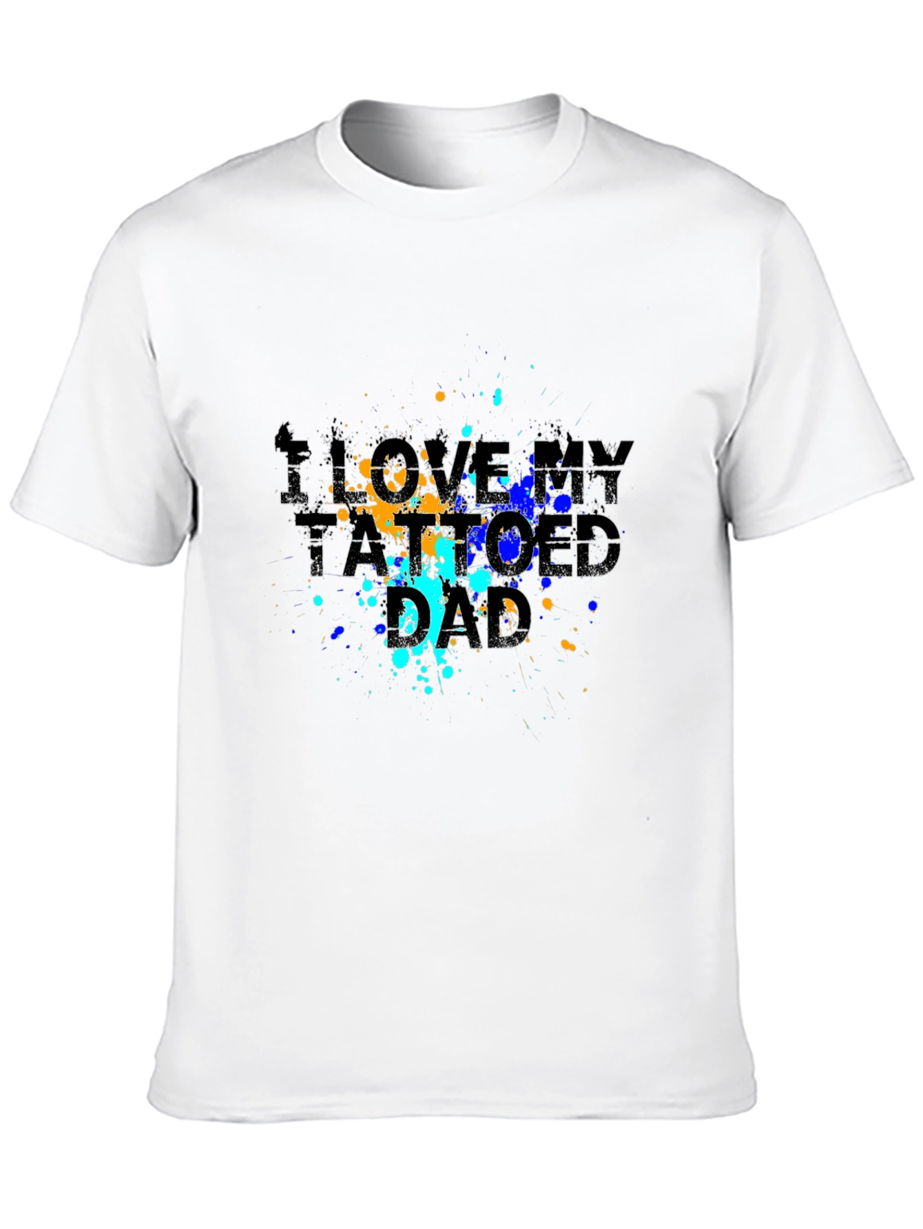 I Love My Tattooed Dad Graphic Tee - Black