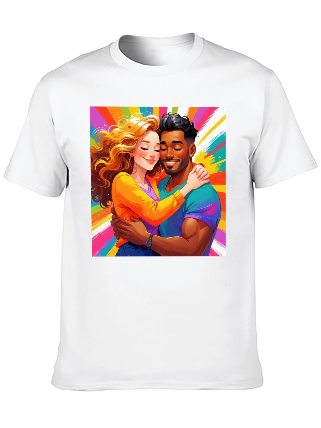 Colorful Couple Graphic Tee