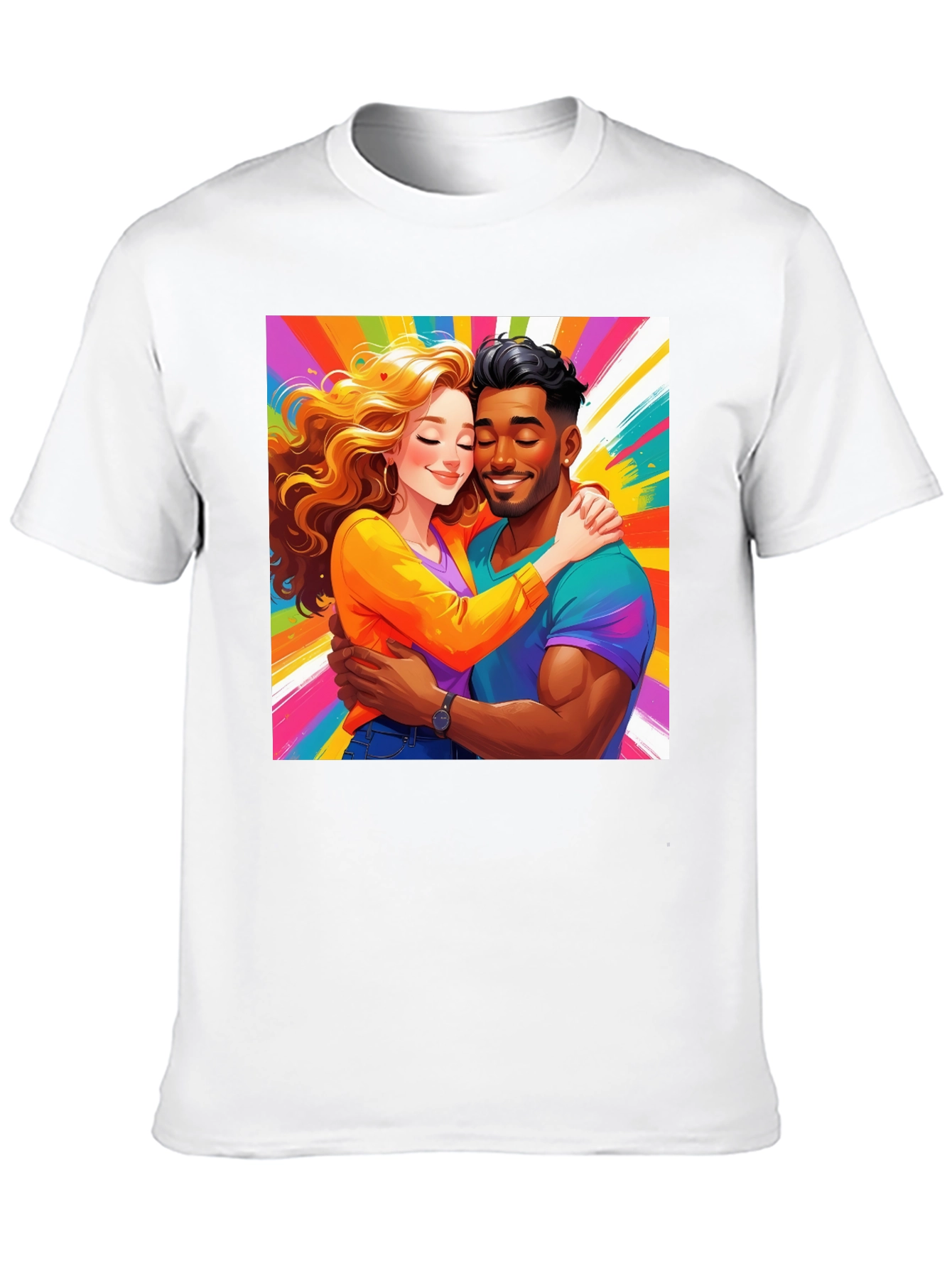 Colorful Couple Graphic Tee