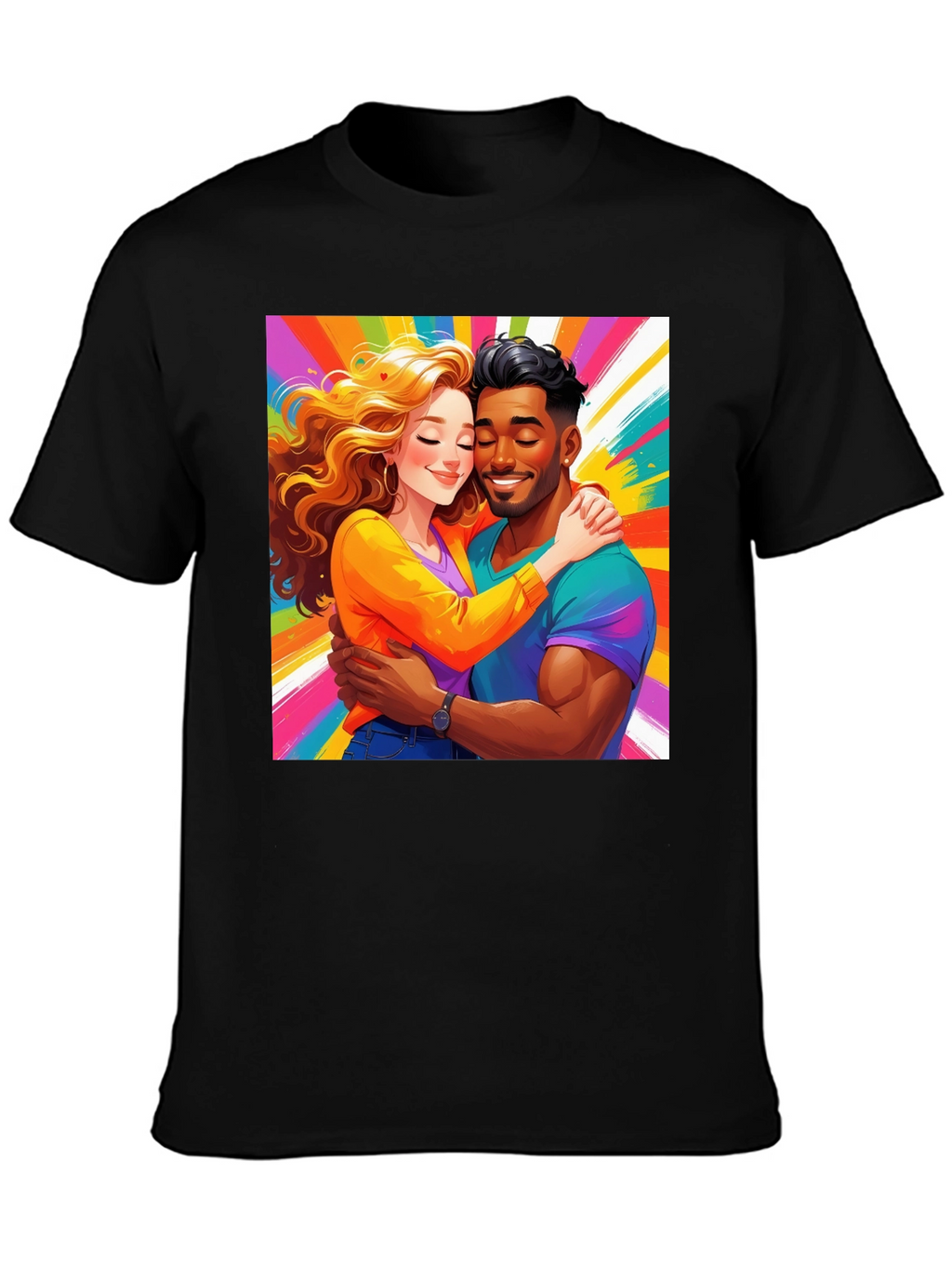 Colorful Couple Graphic Tee