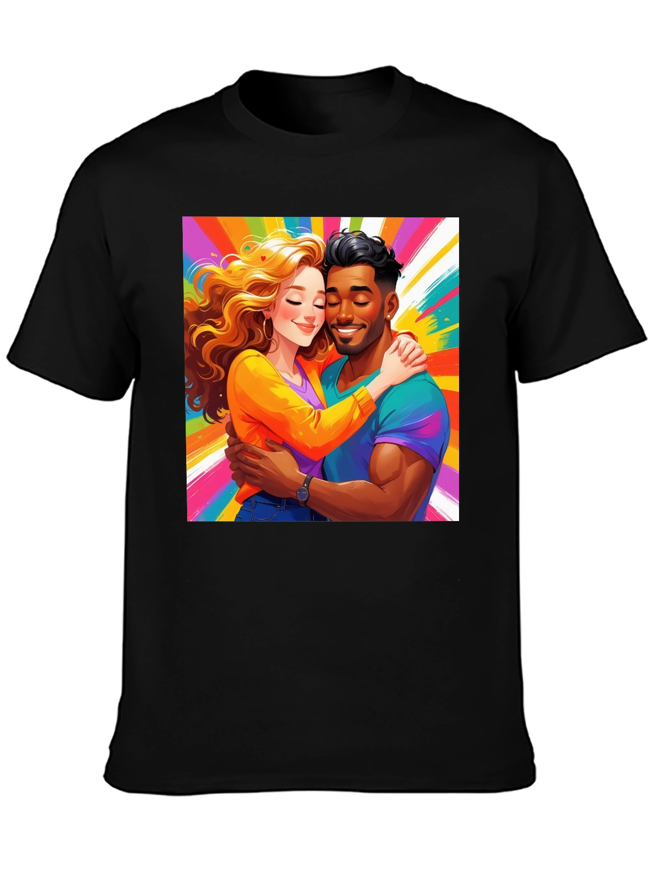 Colorful Couple Graphic Tee