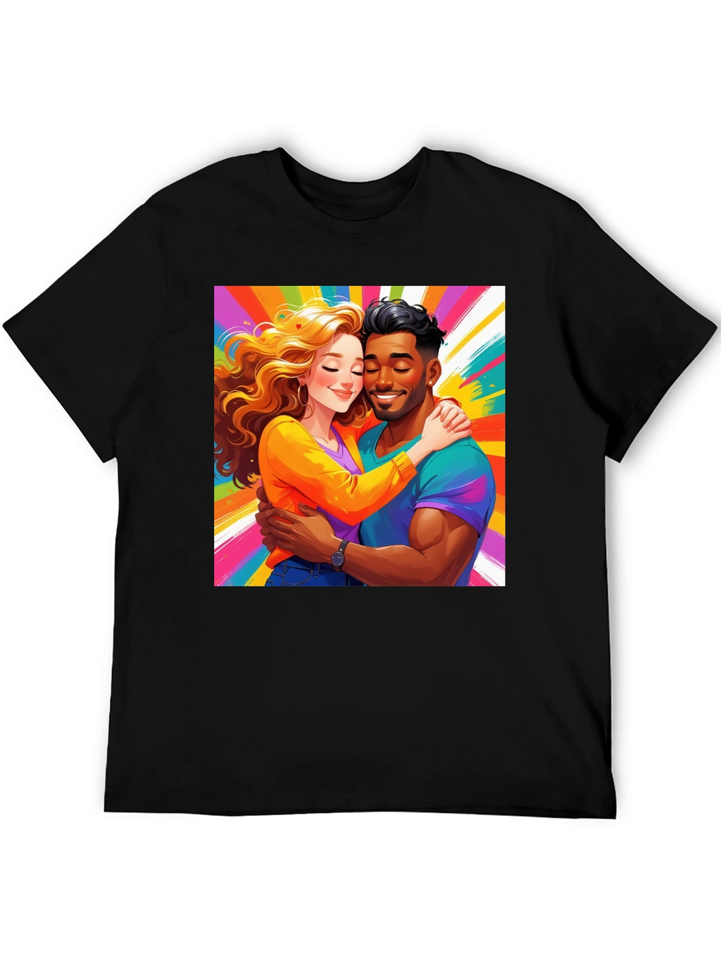 Colorful Couple Graphic Tee