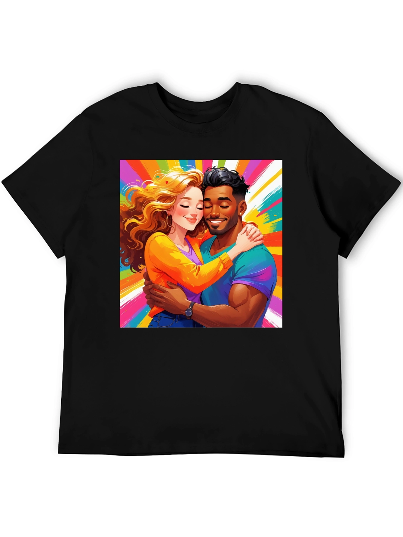 Colorful Couple Graphic Tee